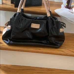 Black leather Kate Spade Hobo Bag